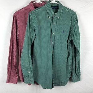 Ralph Lauren Cotton Shirt Lot (2 Shirts)